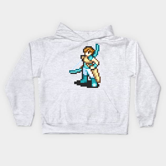 Archer Fighting Sprite Kids Hoodie by SpriteGuy95